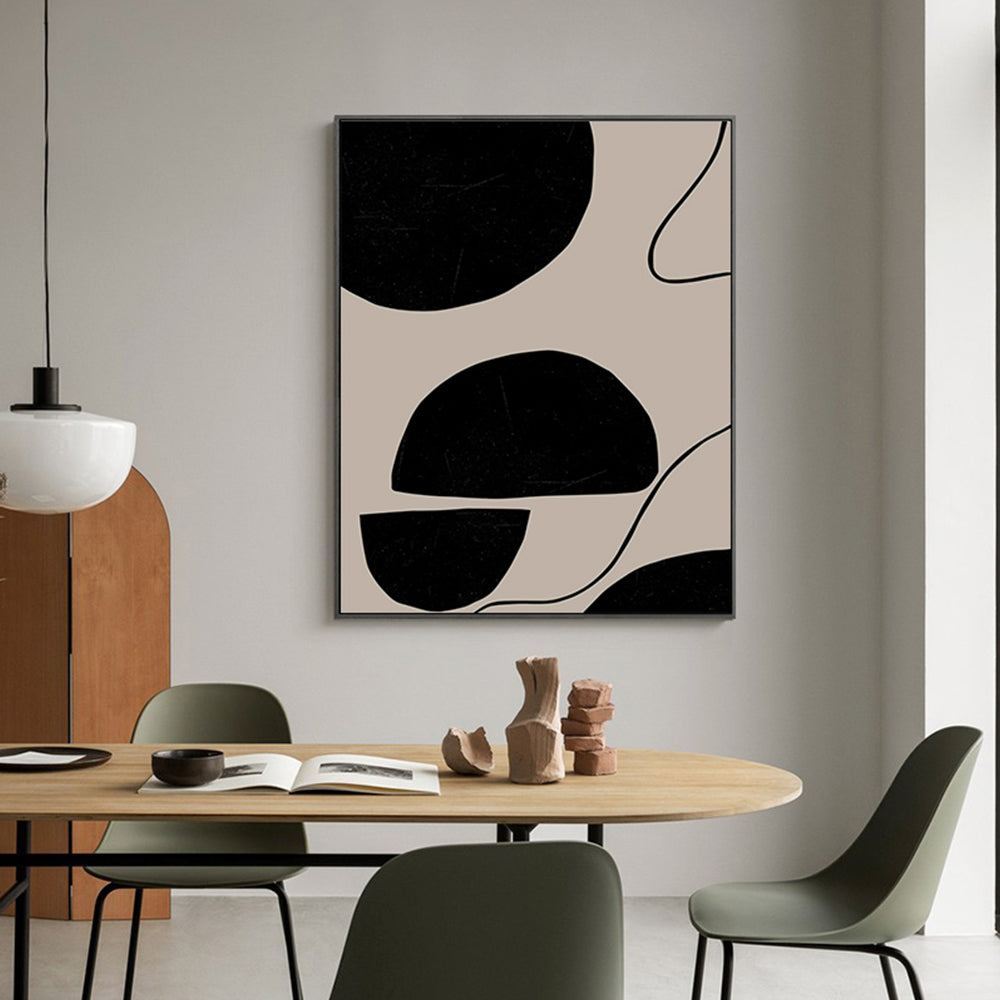 Geometric Canvas Poster – Modern Wall Art for Bedroom & Home Decor