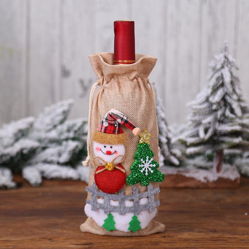 Christmas Wine Bottle Covers for Holiday Cheer