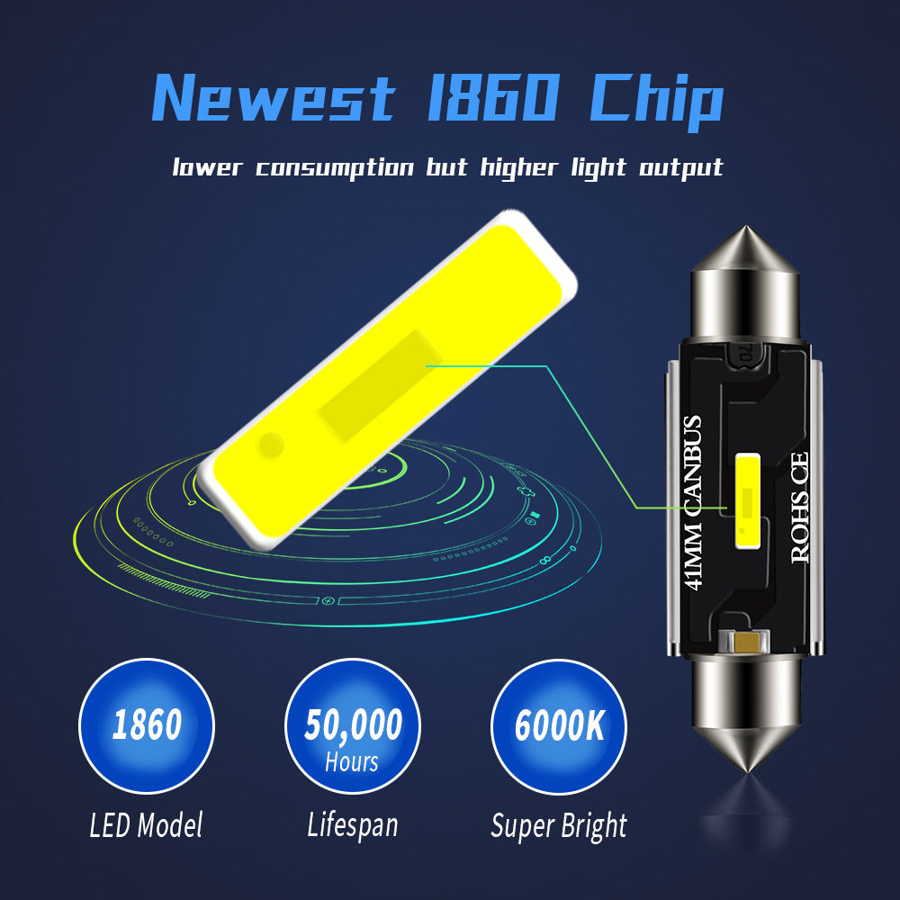 Car Interior LED Reading Light – USB Adjustable Clip Auto Night Lamp