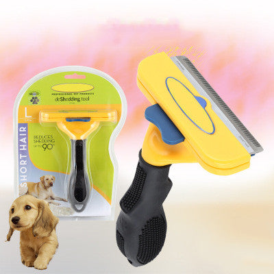 Professional Pet Grooming Brush Dog Cat Hair Deshedding Cleaning Care Tool