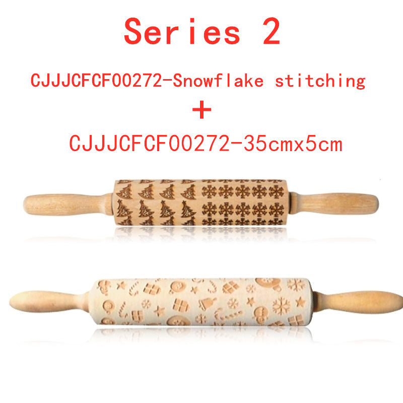 Make Festive Cookies with Christmas Embossed Rolling Pin