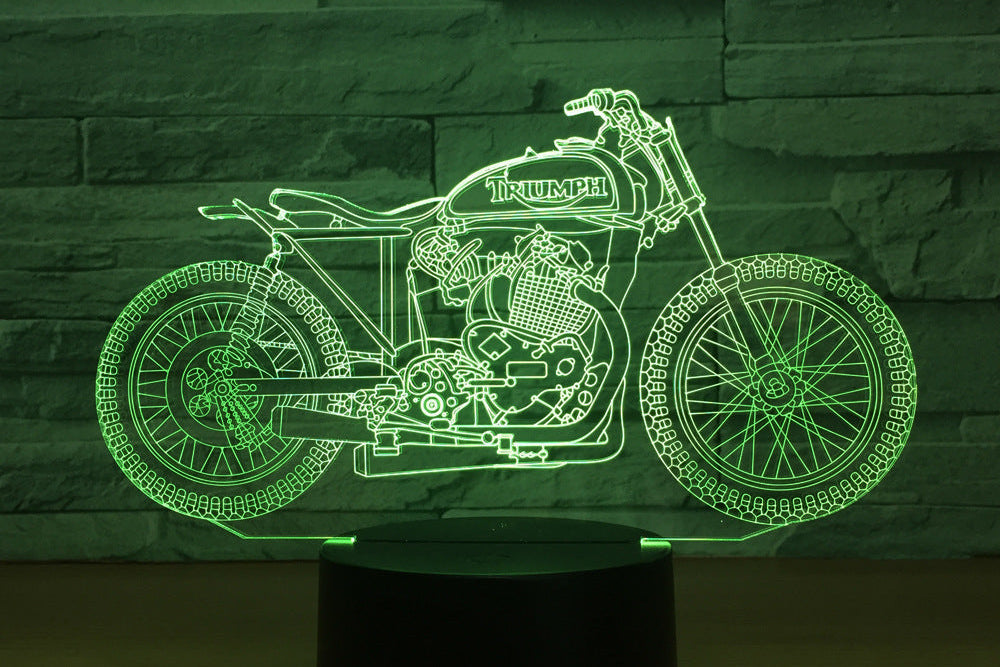 Motorcycle Night Lamp – Stylish LED Desk Lamp Gift for Men & Teens