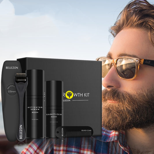 Beard Growth Oil Set – Fuller, Thicker Beard Serum for Patchy Beard Repair