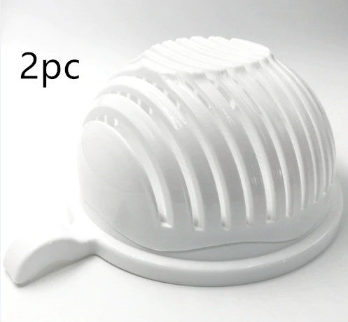 Healthy Living Salad Cutter Fruit & Vegetable Chopper – Quick Prep Kitchen Tool