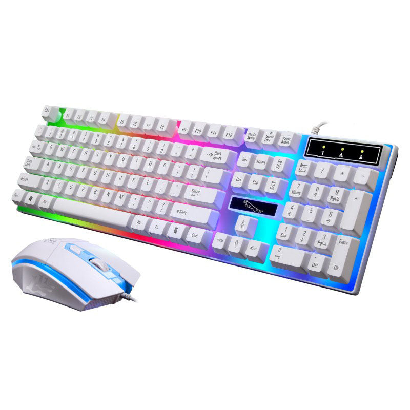 G21 RGB Gaming Keyboard and Mouse Combo – Mechanical Feel Wired Set