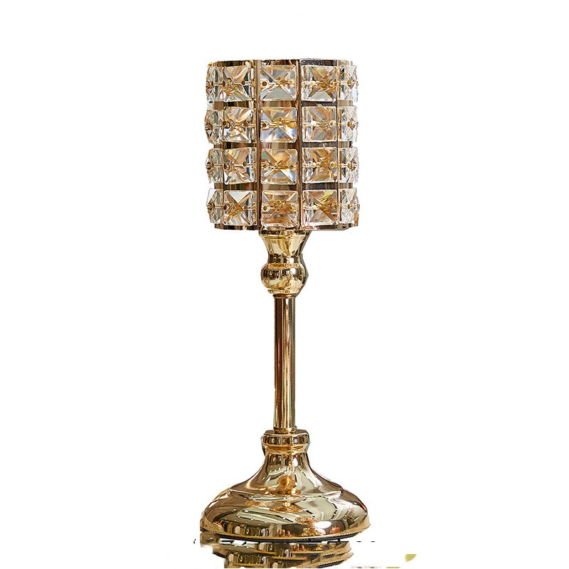 Elegant Candlelight Dinner Decor Golden Candle – Romantic Home Table Centerpiece Lighting