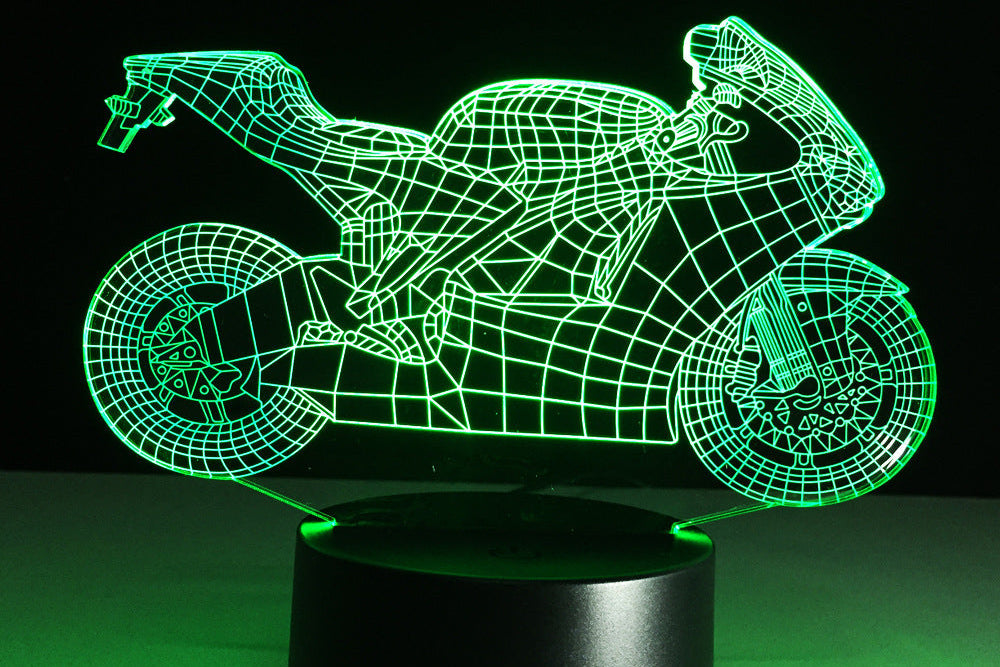 Motorcycle Night Lamp – Stylish LED Desk Lamp Gift for Men & Teens