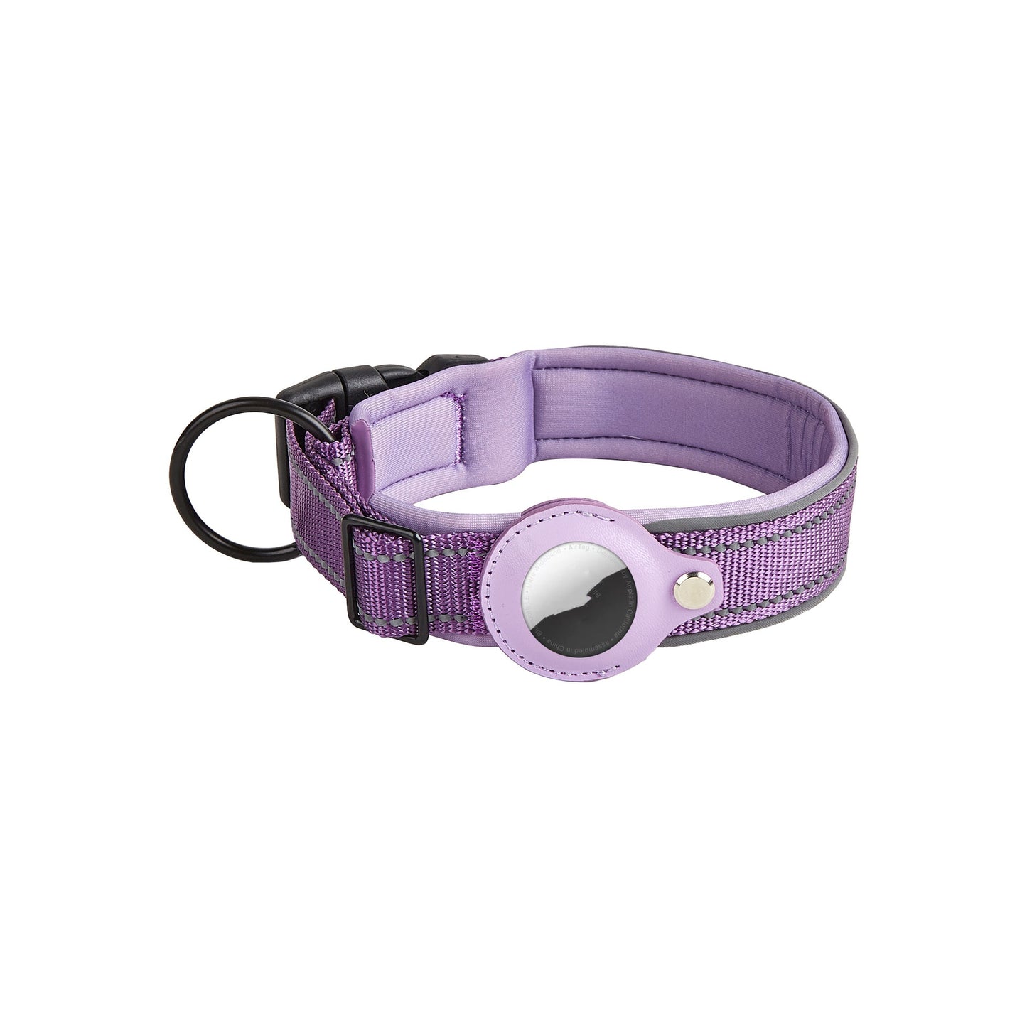 Pet AirTag Holder Collar Leather – Anti-Lost GPS Tracker for Dogs & Cats