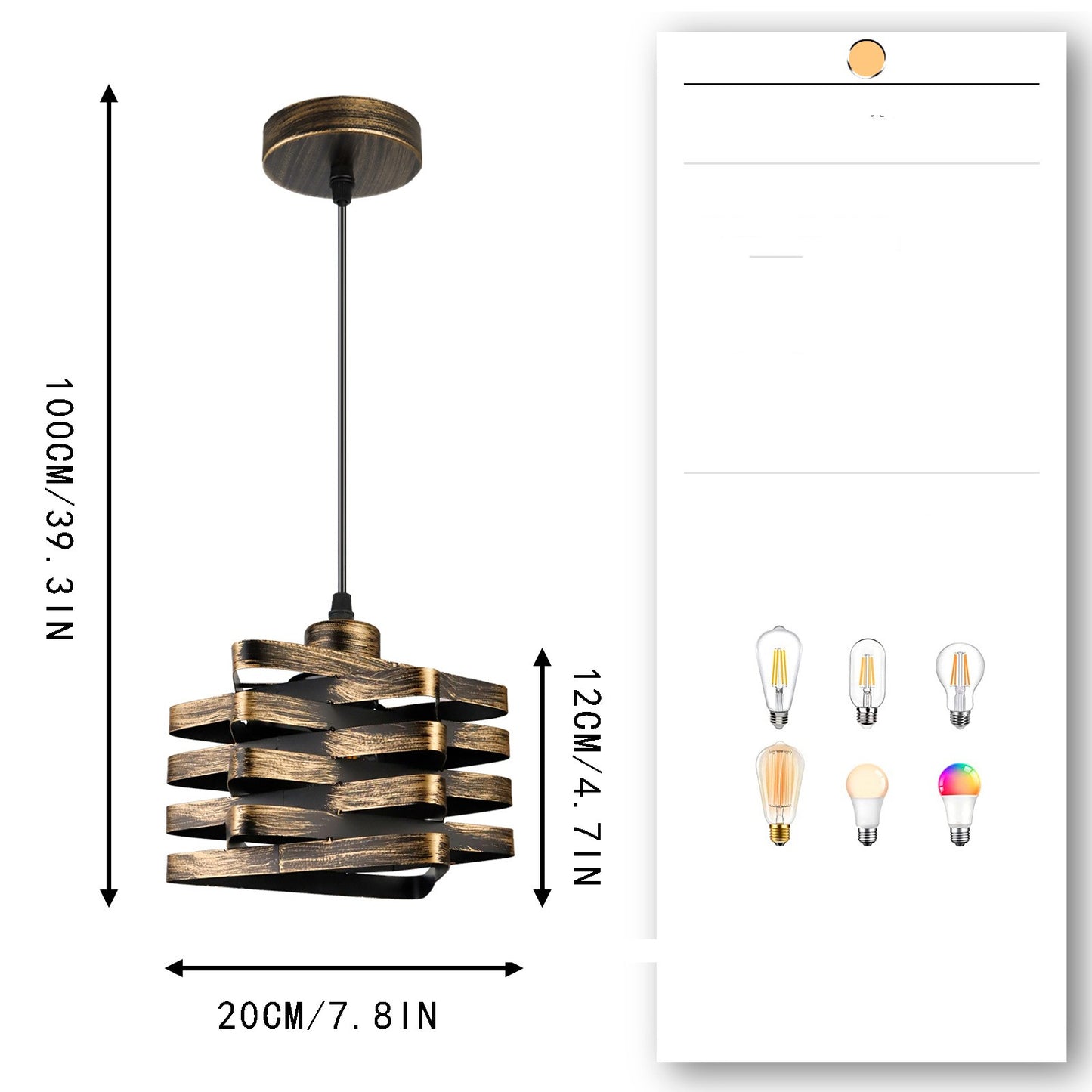 Vintage Style Chandelier – Bedside & Living Room Decorative Lighting