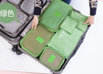 Travel Packing Cubes Set – Waterproof Nylon Organizer Bag for Trips