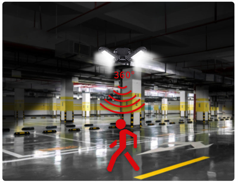 Heavy Duty LED Garage Light – Deformable High Power Ceiling Lamp