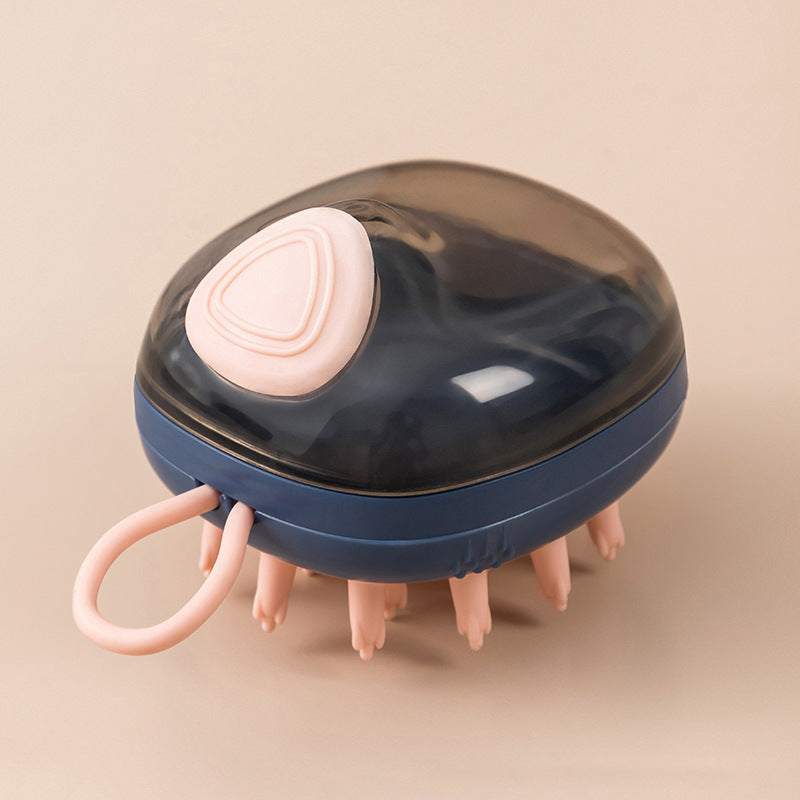 Pet Bath Brush with Shampoo Dispenser – 2-in-1 Dog & Cat Grooming Tool