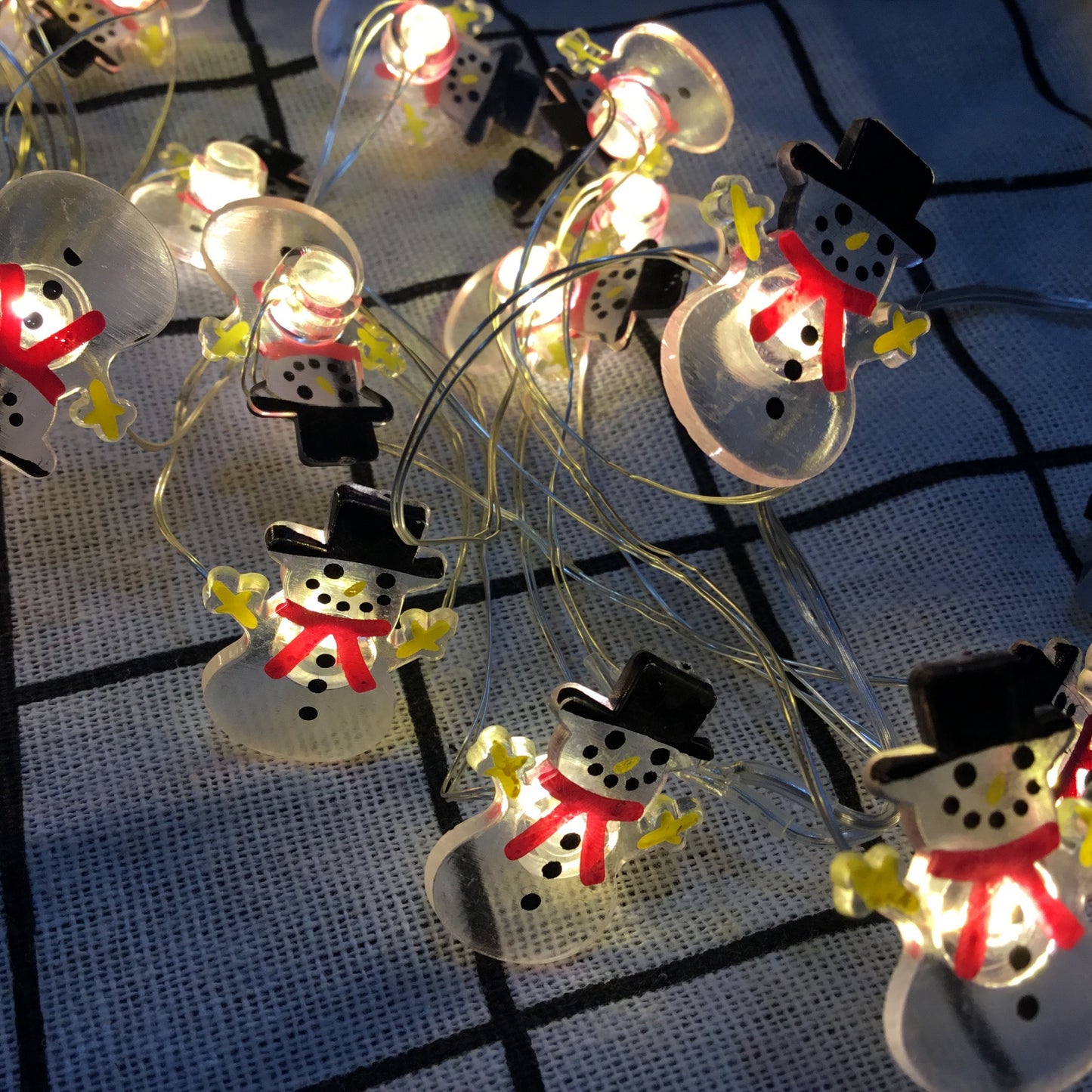 Halloween Christmas LED String Lights | Pumpkin Ghost Santa Snowflake Holiday Decor Lights