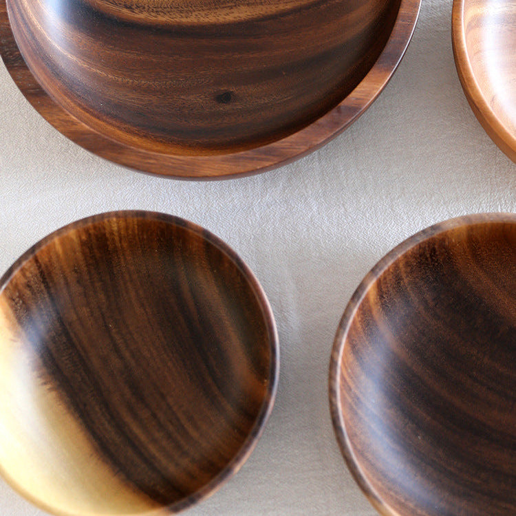 Natural Kitchen Wooden Bowl – Sustainable Salad & Fruit Serving Dish