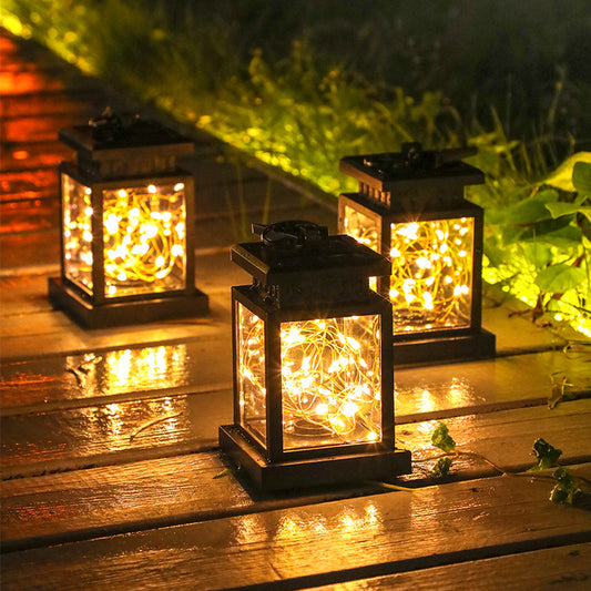 Solar Wind Lamp Outdoor – Hanging Garden Light for Yard, Patio & Balcony Decor