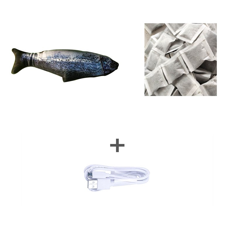 Indoor Cat Electric Fish Toy – Interactive Moving Simulation Toy for Exercise & Play