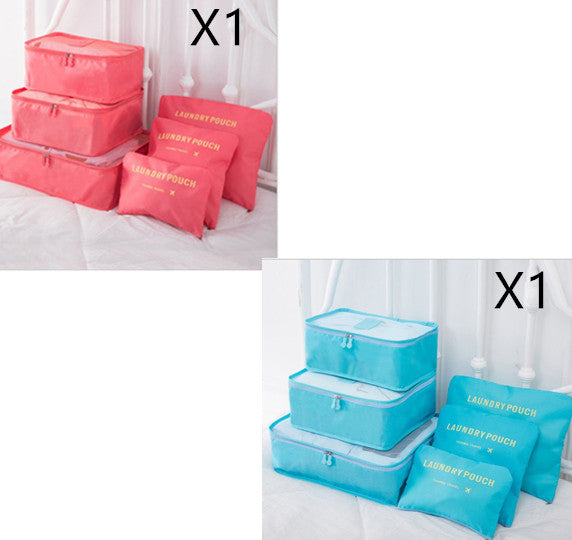 Travel Clothes Organizer Bags Set – 6PCS Packing Cubes for Luggage & Efficient Packing System
