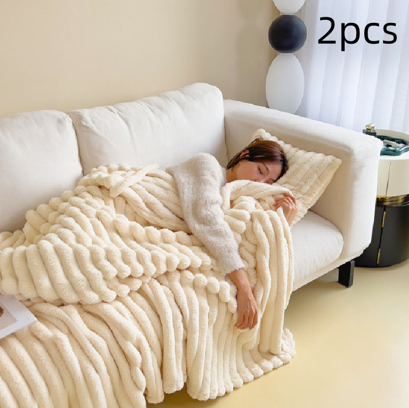 Warm Plush Blanket – Luxury Faux Fur Throw for Cozy Sleep, Sofa & Home Decor