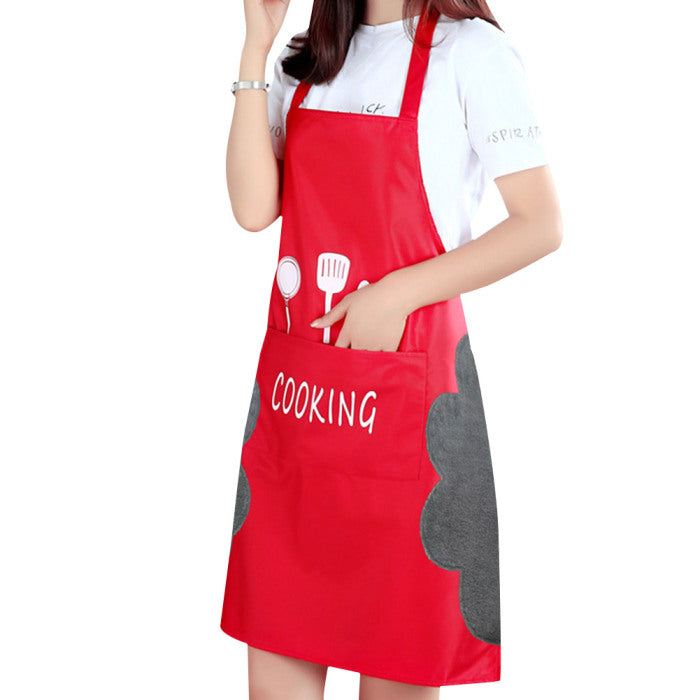 Waterproof Kitchen Apron for Cooking – Adjustable Chef Apron