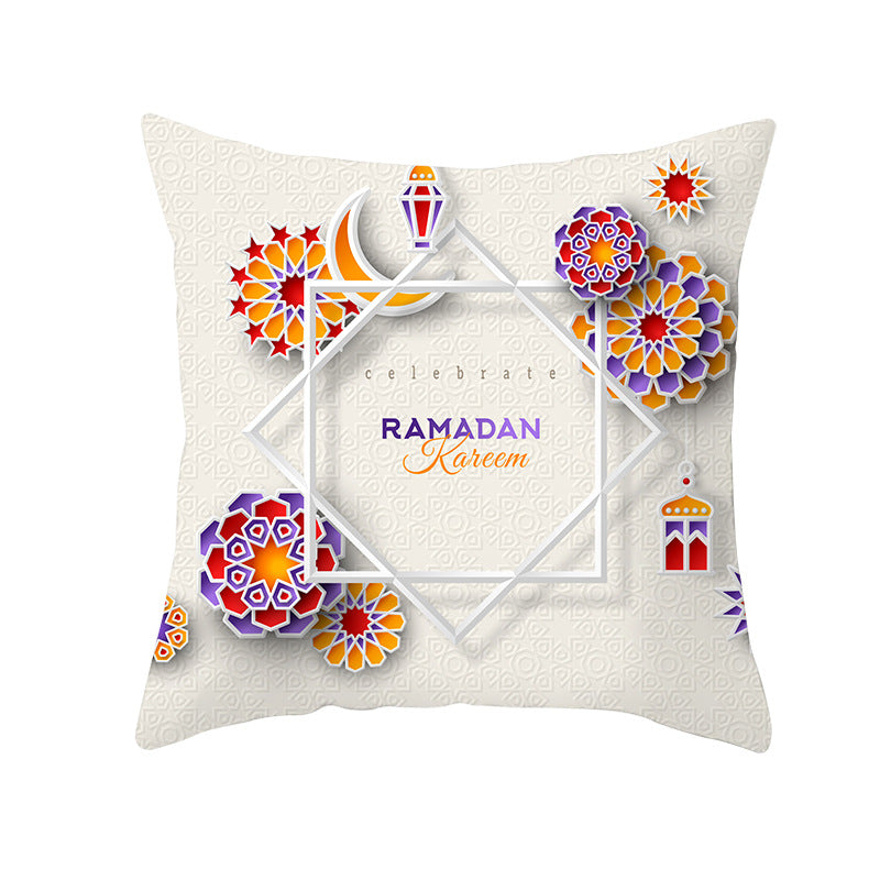 Muslim Ramadan Pillow Cover – Eid Mubarak Cushion Case