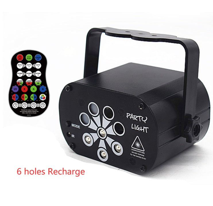 Sound Activated LED Disco Laser Projector – Party Lights for Home, DJ & Events