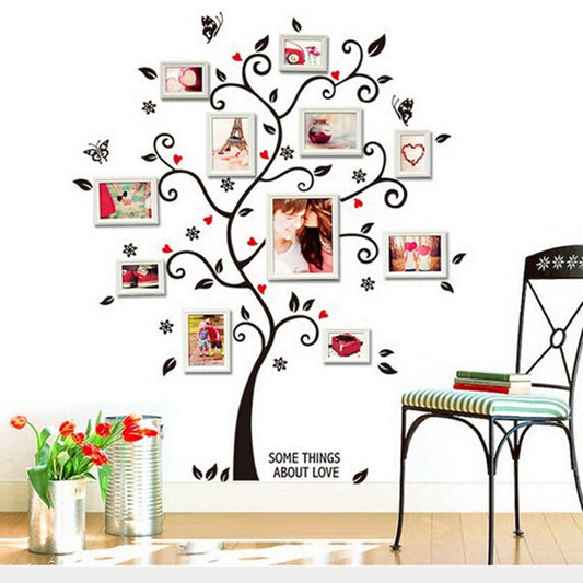 Personalized Family Tree Wall Decals – DIY Wall Sticker Decor for Modern Homes