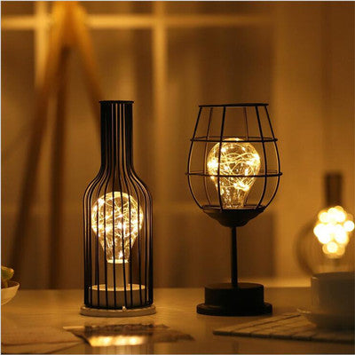 Minimalist Hollow Table Lamp – Stylish LED Night Light for Bedroom