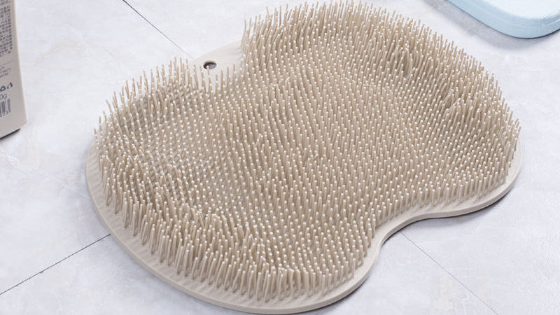 Shower Foot Scrubber & Massager – Non-Slip Silicone Bath Brush for Smooth Skin