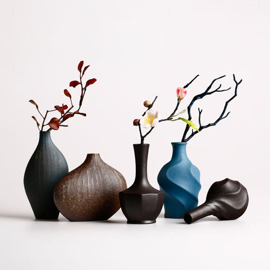 Modern Ceramic Vase for Dried Flowers – Minimalist Home Decor Living Room Table Vase