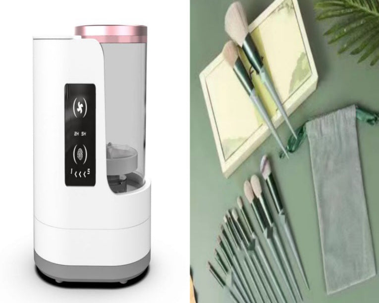 Automatic Makeup Brush Cleaner Machine – Rechargeable Electric Cleaning Tool