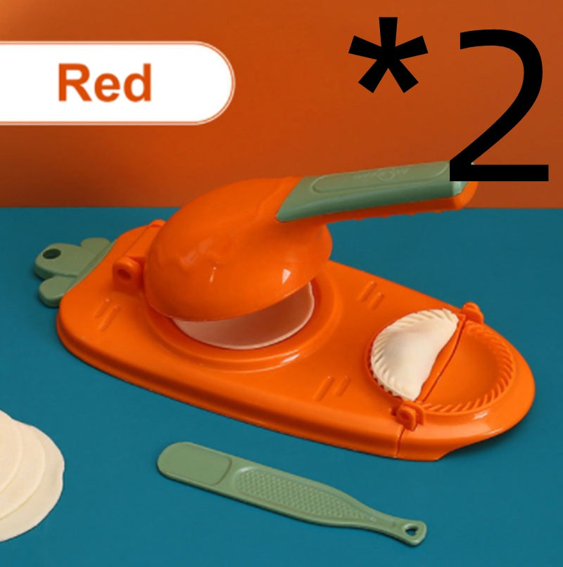 Manual Dumpling Maker Mold Press – 2-in-1 Kitchen Tool for Fast Dough Wrapper Making