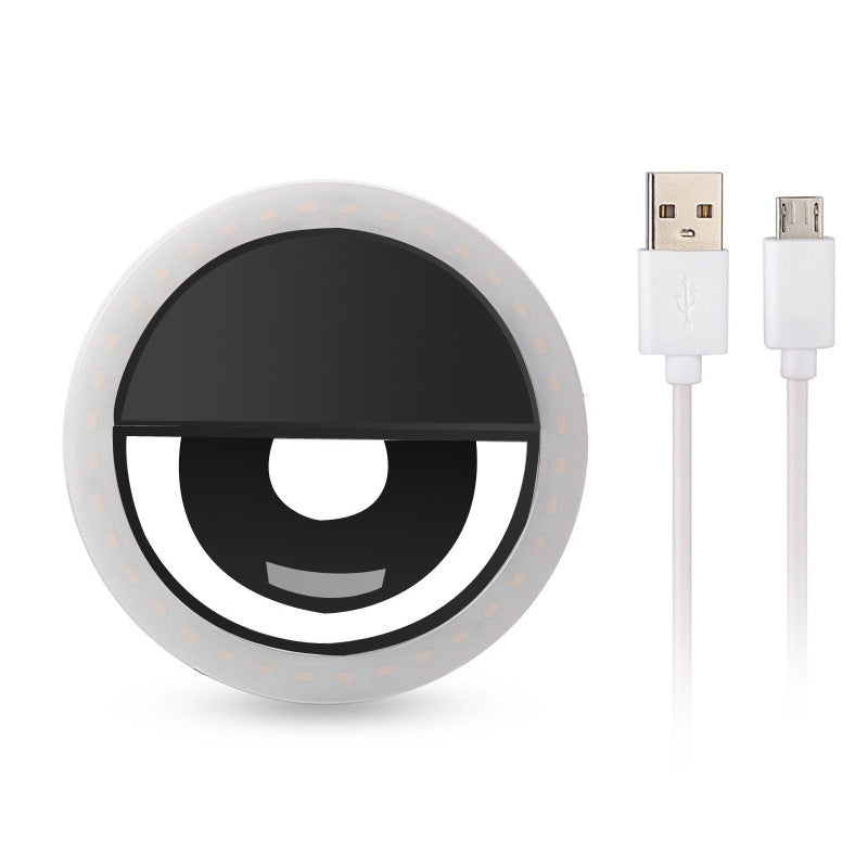 RK12 LED Selfie Ring Light – USB Rechargeable Clip-On Phone Light
