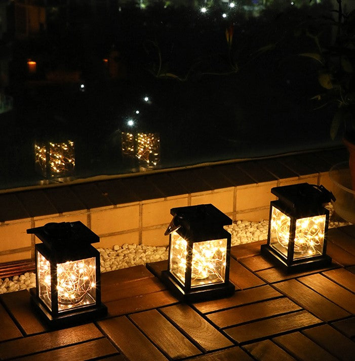 Solar Wind Lamp Outdoor – Hanging Garden Light for Yard, Patio & Balcony Decor