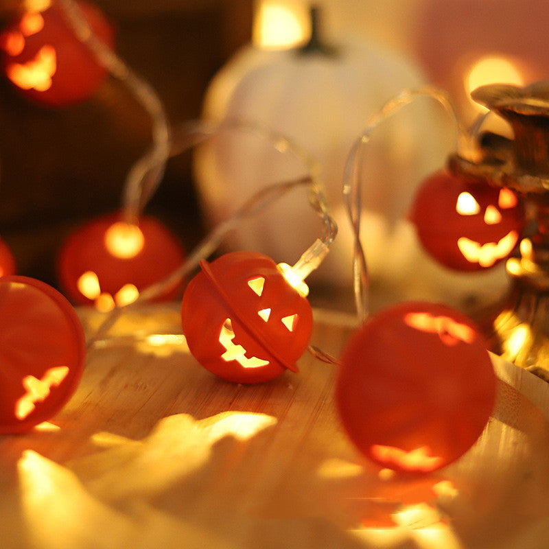 Halloween Festival LED Fairy Lights String – Ghost Pumpkin Decorative Lights for Party Setup