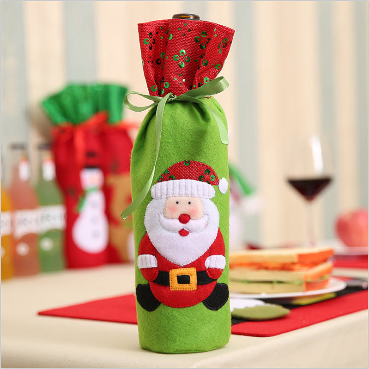 Christmas Wine Bottle Covers for Holiday Cheer
