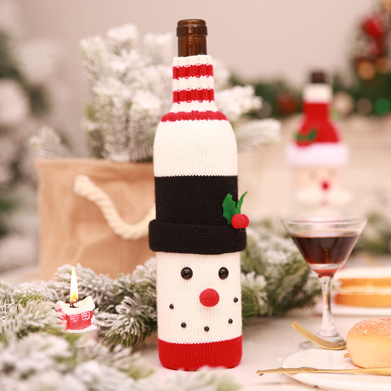 Christmas Wine Bottle Covers for Holiday Cheer