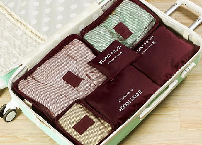 Travel Packing Cubes Set – Waterproof Nylon Organizer Bag for Trips