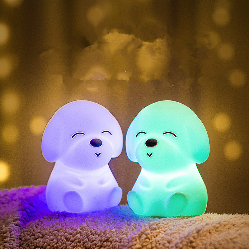 Soft Silicone Puppy Night Light – LED Baby Lamp for Kids Bedroom & Sleep Aid