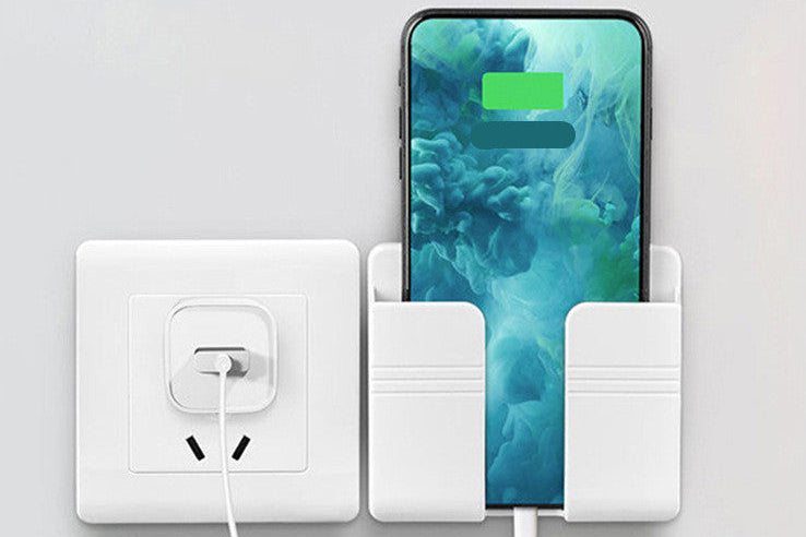 Wall Mount Phone Storage Box – Charging Holder for Cable & Phone
