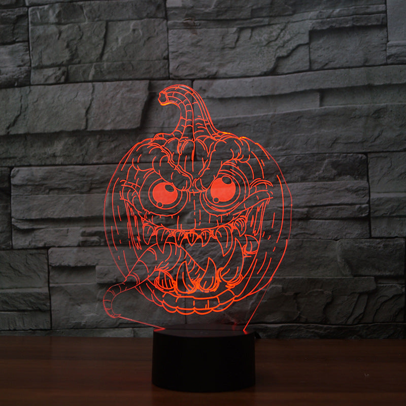 Halloween 3D Pumpkin LED Lights – Colorful String Lights for Party, Room & Garden Decor
