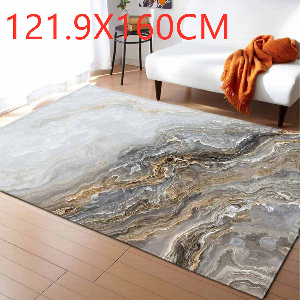 Marble Pattern Carpet Rug – Luxury Living Room & Bedroom Area Rug Home Decor