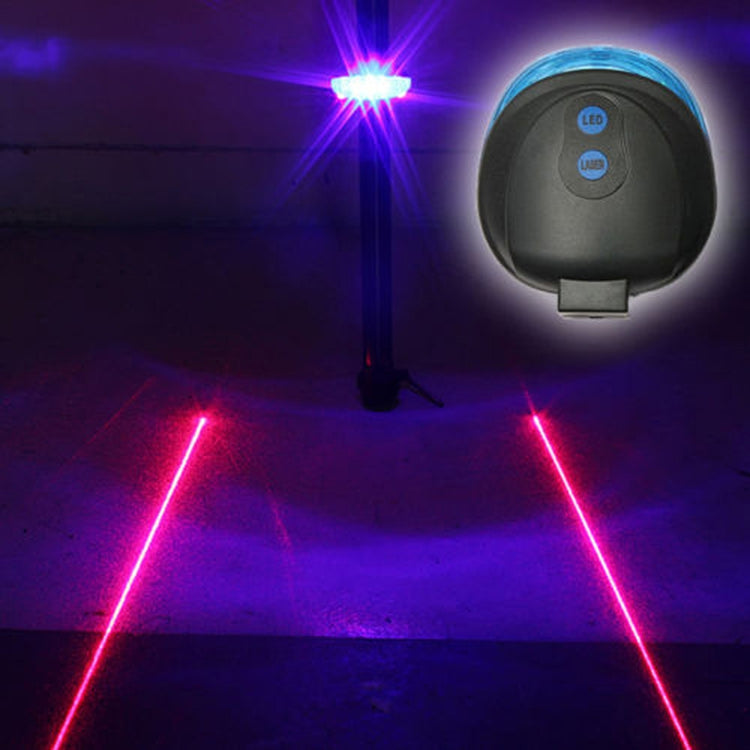 Bike Tail Light 5 LED + 2 Laser – High Visibility Rear Light for Night Cycling Safety