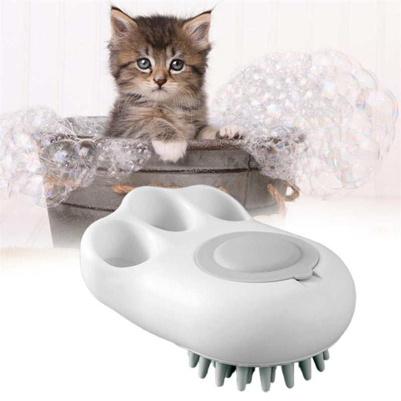 Silicone Pet Grooming Bath Brush – Dog & Cat Hair Remover, Deshedding & Deep Cleaning Tool