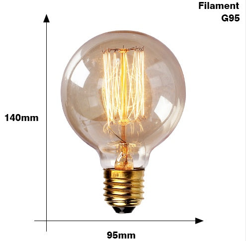 Retro Vintage Edison Bulb E27 – Stylish Filament Lighting for Home Decor