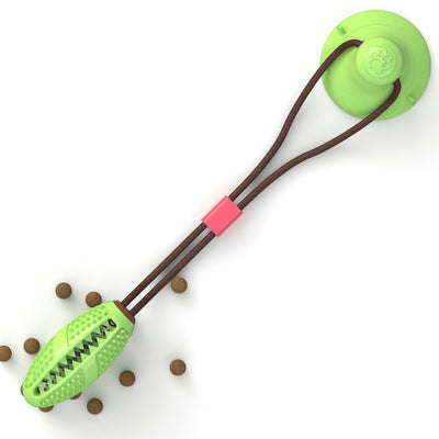 Interactive Dog Tug Toy with Suction Cup – Teeth Cleaning Chew Ball for Aggressive Chewers