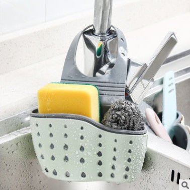 Kitchen Drain Holder Rack – Easy Install Sponge Organizer for Clutter-Free Sink Area