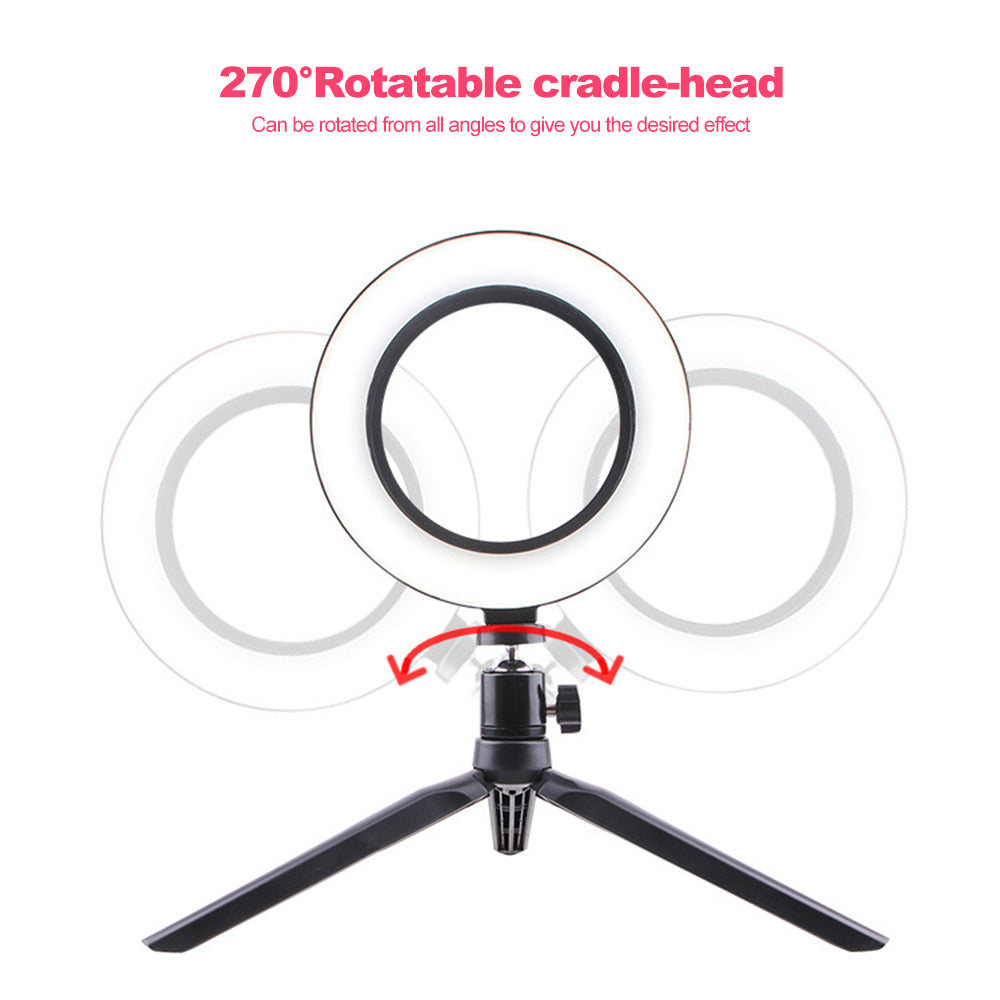 USB LED Ring Light – Portable Selfie Light for Makeup, Photography & Video Content