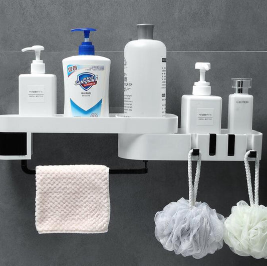 Corner Bathroom Storage Rack – Shower & Countertop Organizer