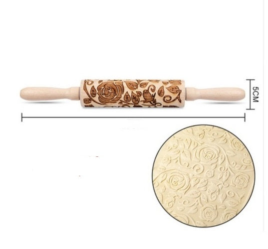Make Festive Cookies with Christmas Embossed Rolling Pin