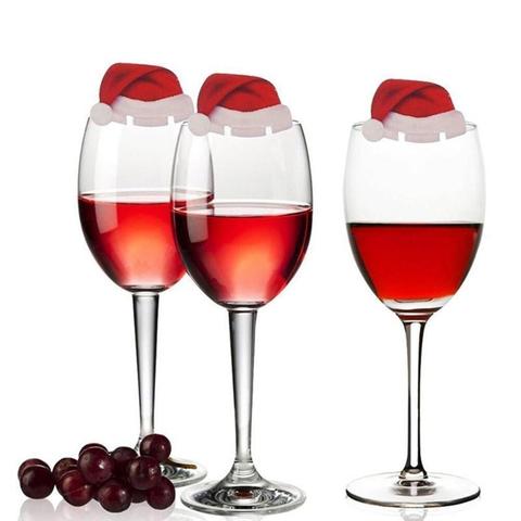 Festive Wine Glass Decor – Christmas Table Setup Accessories (10pcs Set)